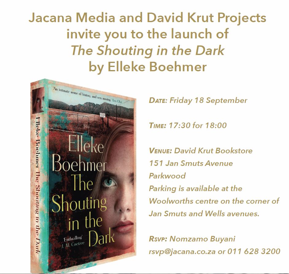 “The Shouting in the Dark” Book Launch with Elleke Boehmer