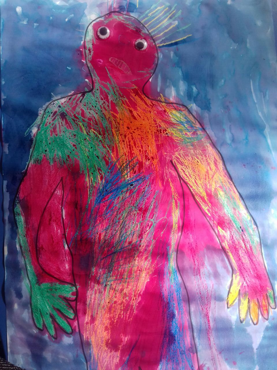 Our theme of body awareness and working through the senses continues