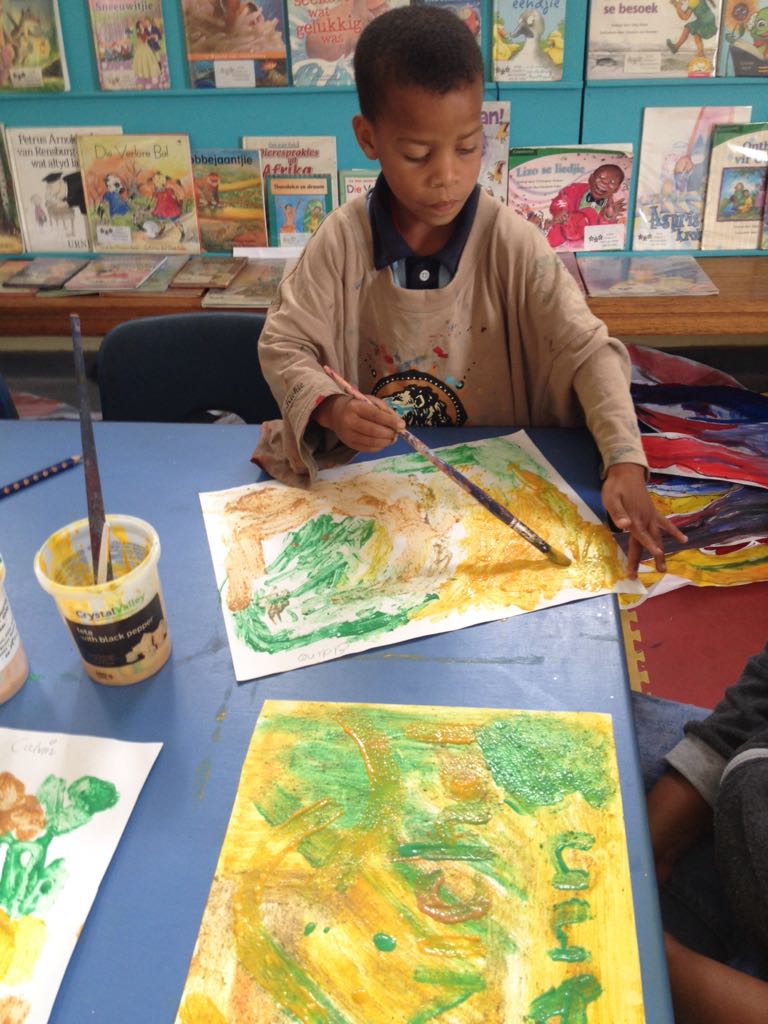 Sensory Paintings at Creative Works Early Learning Program